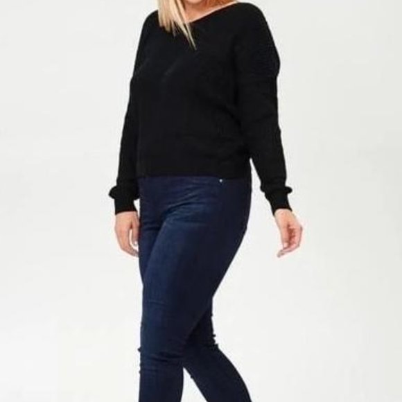 Burgundy Twist Back Sweater - Picture 5 of 5